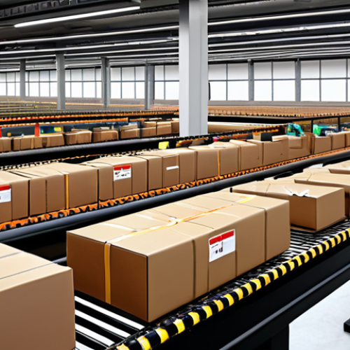 **

Prompt: "A busy e-commerce fulfillment center in Spain, overflowing with packages labeled with Correos (Spanish postal service). Focus on robotic arms sorting parcels, conveyor belts speeding deliveries, and a diverse workforce managing the logistics. Highlight the sense of urgency and efficiency. In the background, a cityscape with a modern, sustainable design. Hyperrealistic, high detail."

**