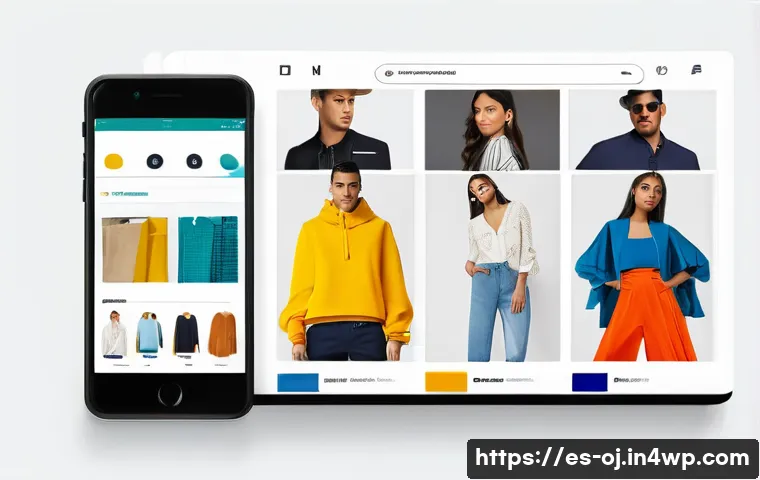 웹 생태계에서의 실시간 데이터 활용 - A modern e-commerce website interface displaying dynamic product recommendations in real-time based ...